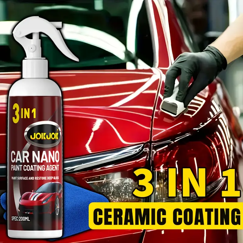 Nano Liquid Coating - 3-in-1 quick acting automotive nano coating