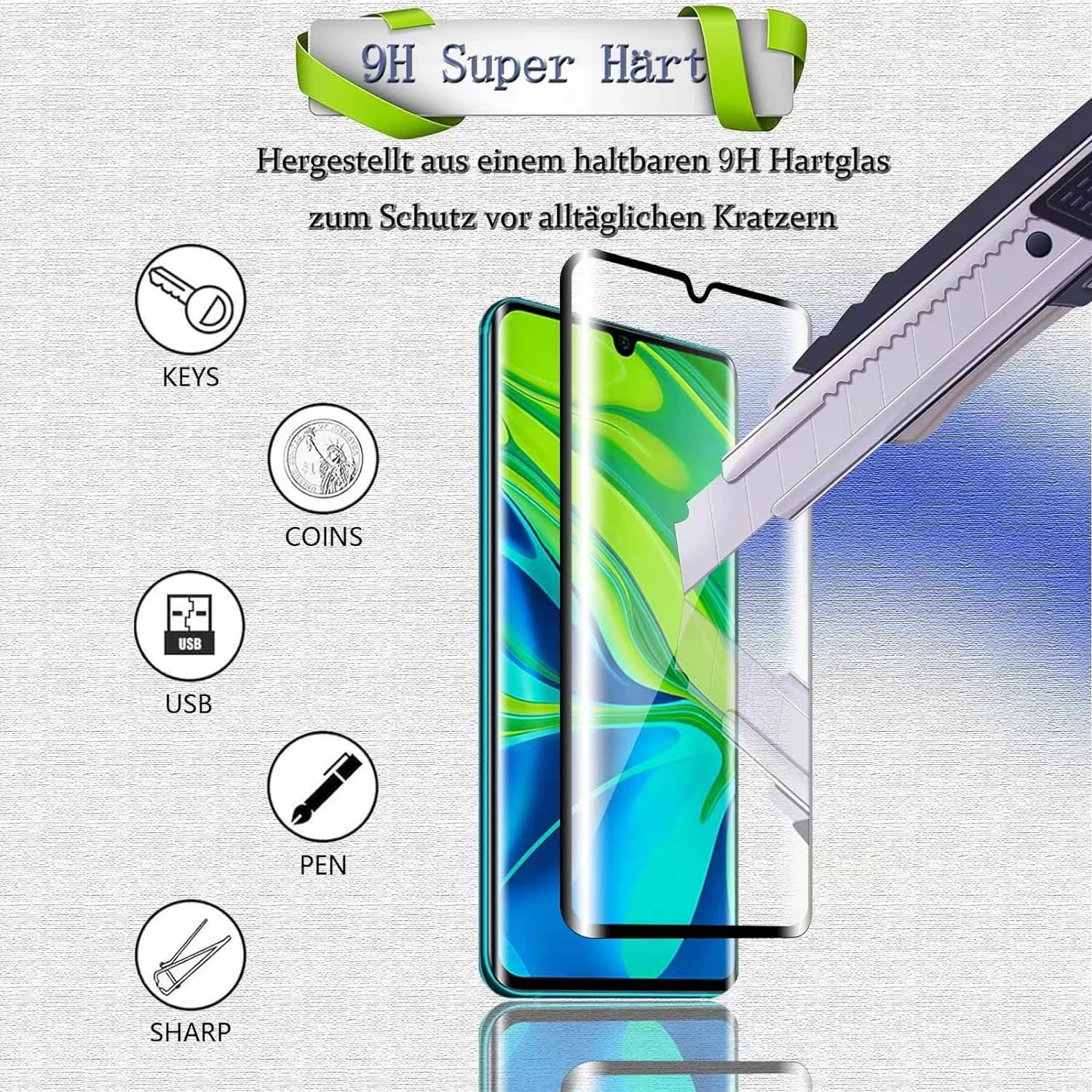 6IN1 For Xiaomi Mi 10 Glass Mi - đánh giá và giá Curved Edge Screen