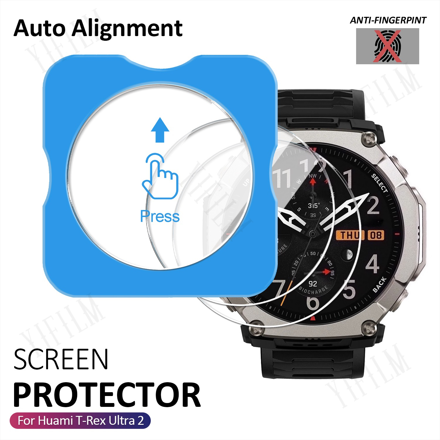 For Huami T-Rex Ultra 2 Screen - đánh giá và giá Glass Protector Auto