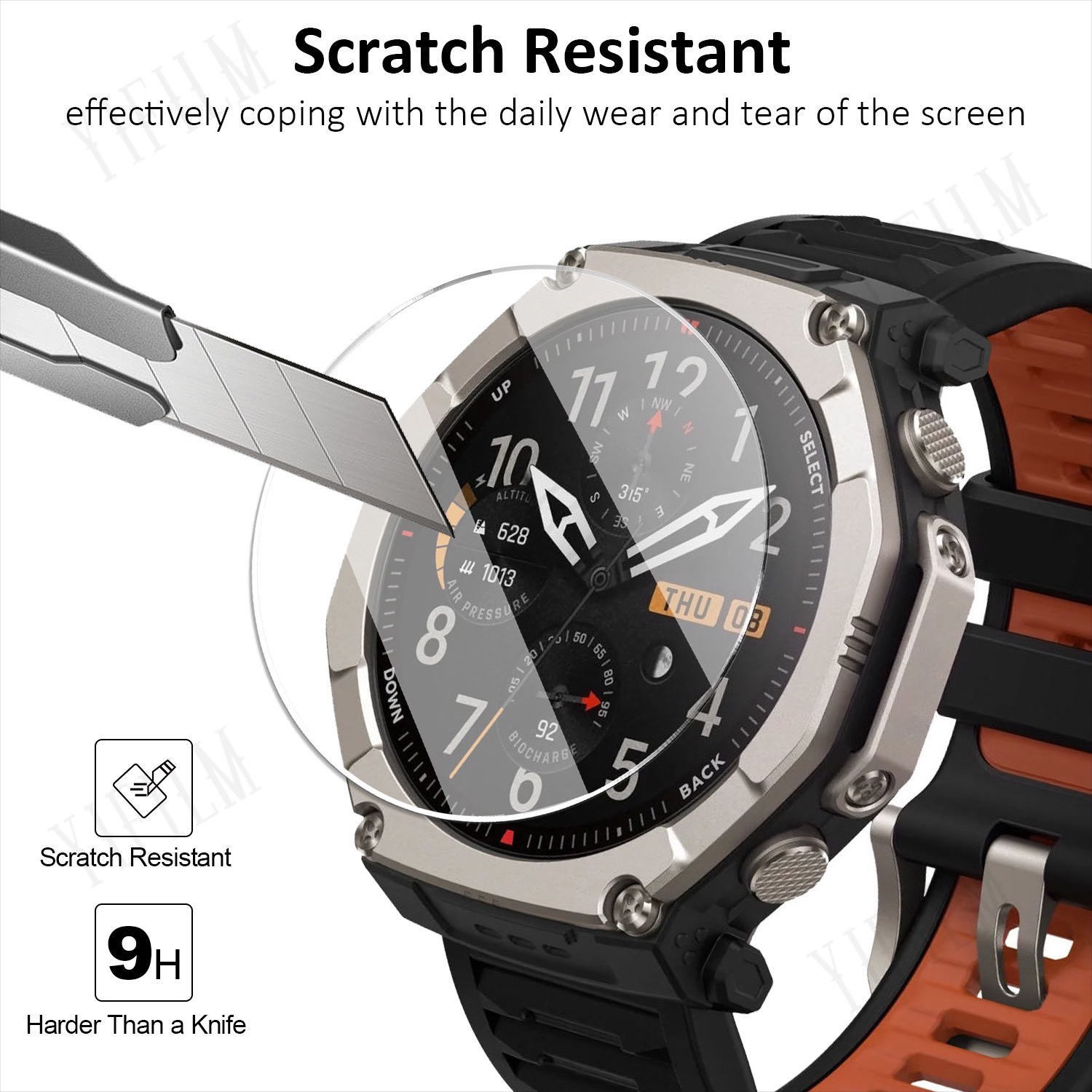 For Huami T-Rex Ultra 2 Screen - đánh giá và giá Glass Protector Auto