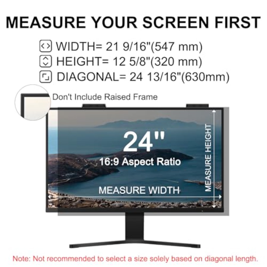 [2-Pack] 24 Inch Privacy Scree - đánh giá và giá Privacy Filter 2Pack