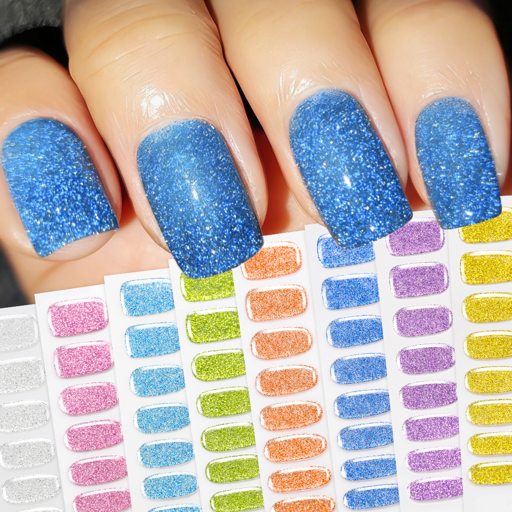 16Tips Colorful Glitter Semi C - đánh giá và giá Full Cover Adhesive
