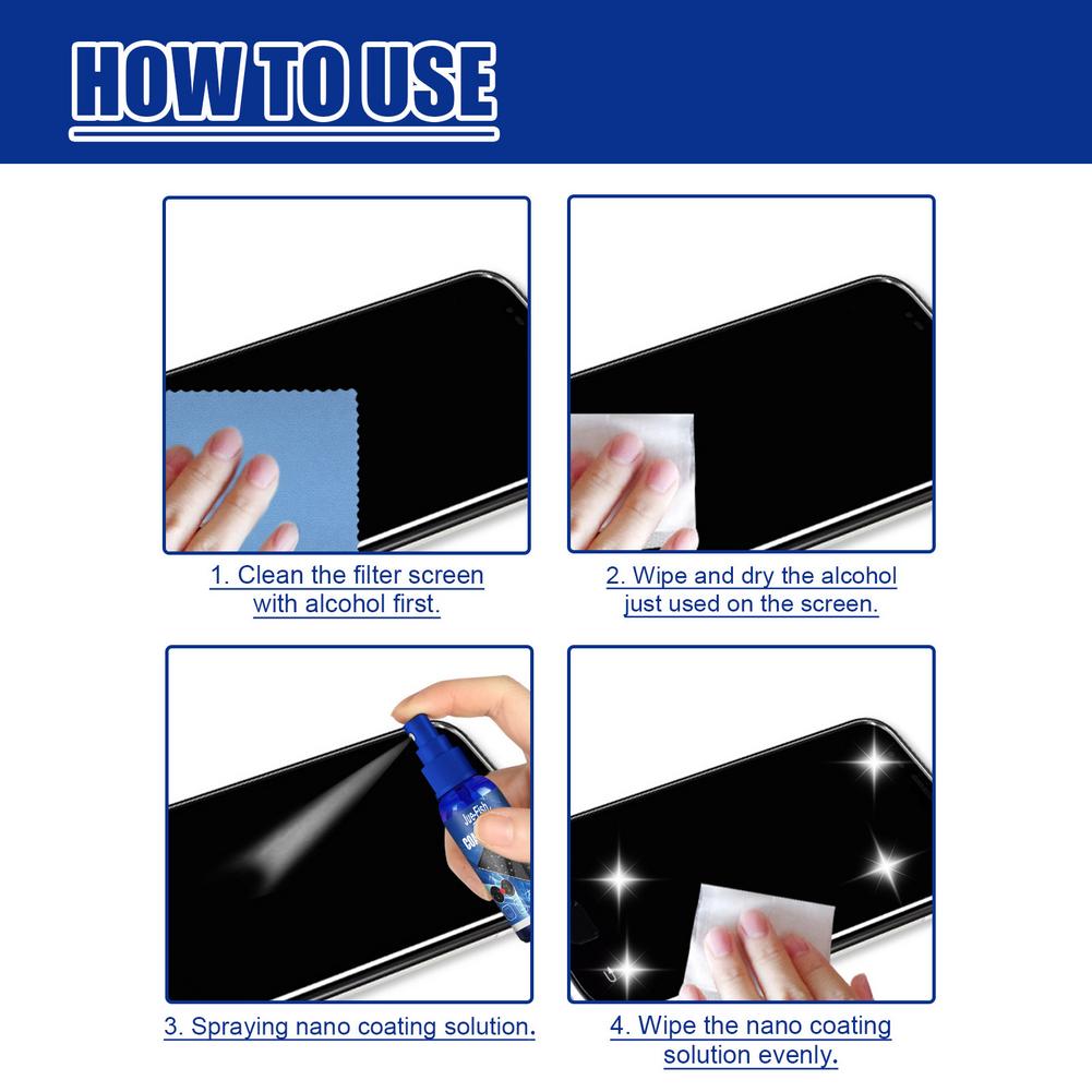 Phone Screen Coating Kit, Oleo - đánh giá và giá Oleophobic Coating Spray