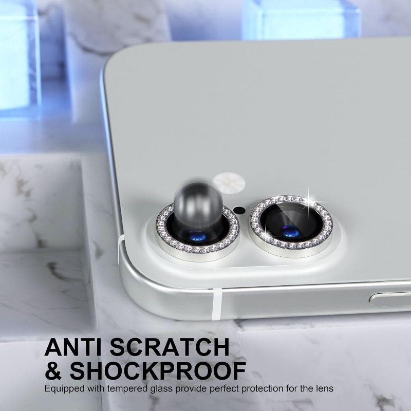 Glitter Camera Lens Protector  - đánh giá và giá Tempered Glass Screen 9H