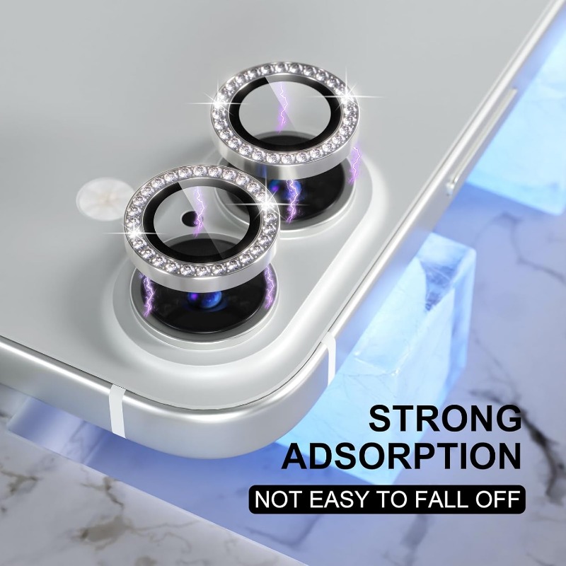 Glitter Camera Lens Protector  - đánh giá và giá Tempered Glass Screen 9H