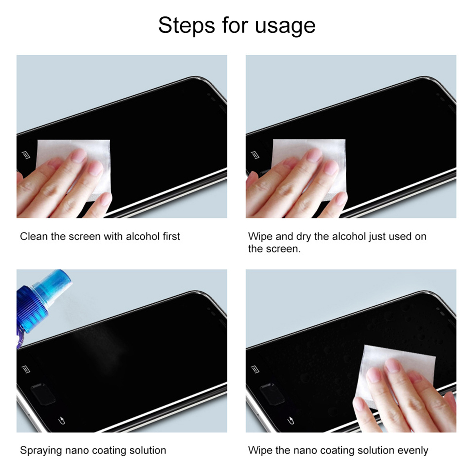 Nano  Screen Protector Fade Fi - đánh giá và giá Oleophobic Coating Spray