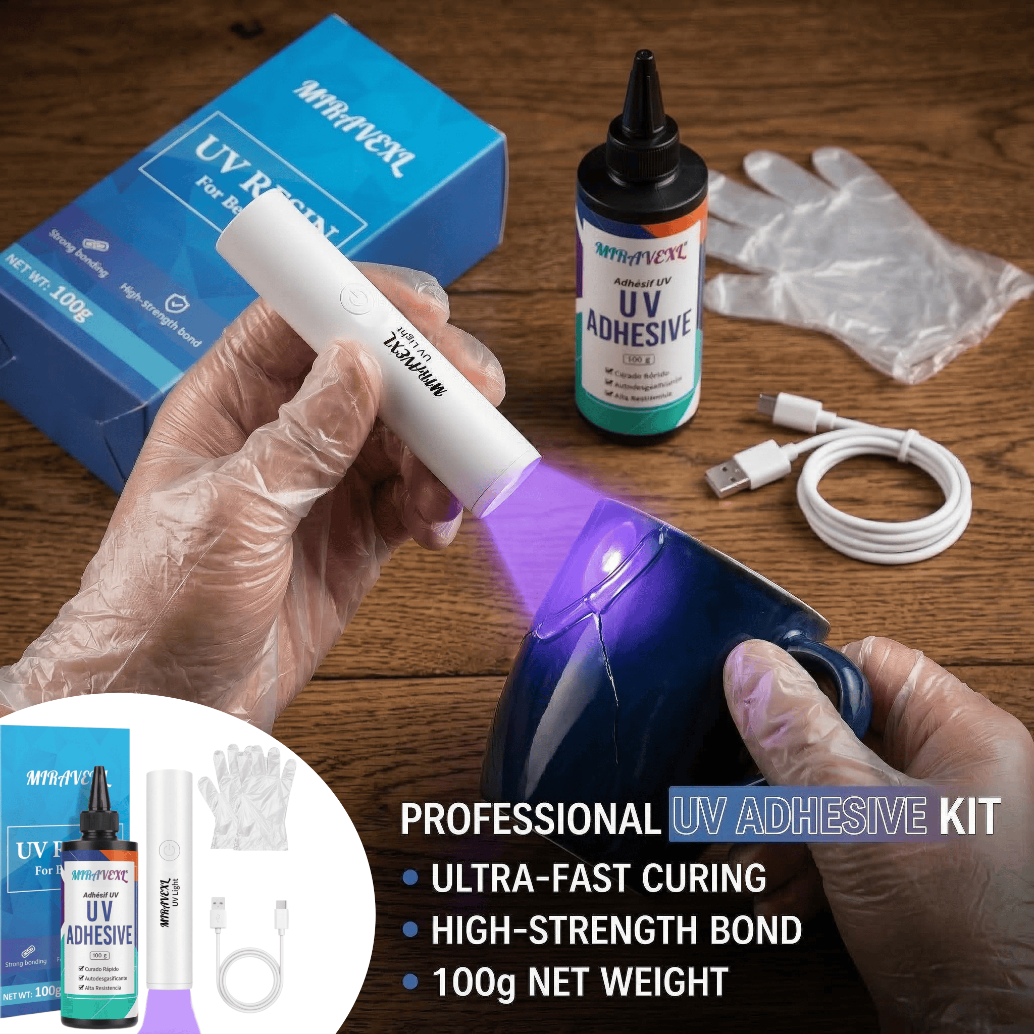 Upgraded UV Resin Kit with USB - đánh giá và giá Liquid Uv Glue Kit