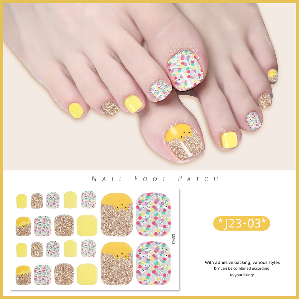22tips/Sheet Toe Nail Stickers - đánh giá và giá Full Cover Adhesive