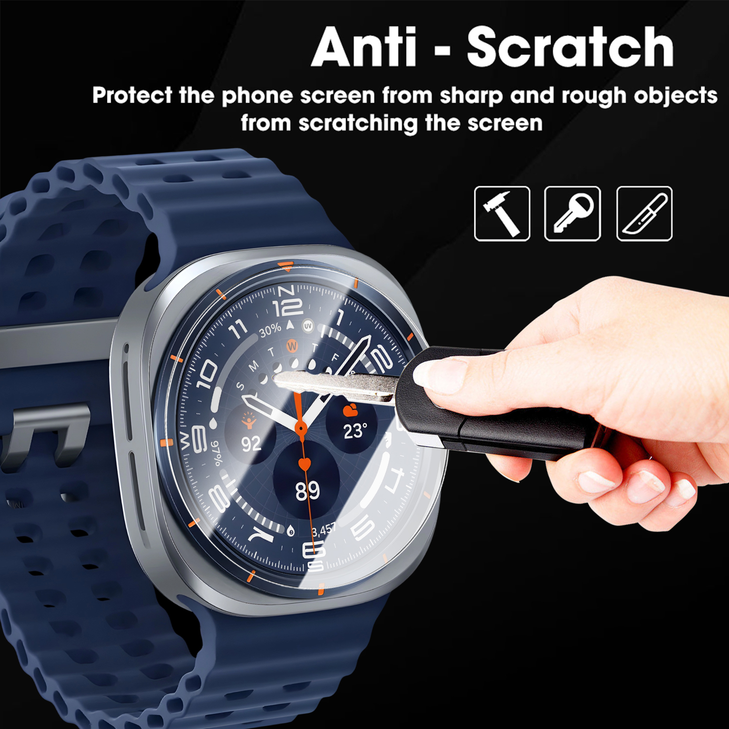 For Samsung Galaxy Watch Ultra - đánh giá và giá Glass Protector Auto