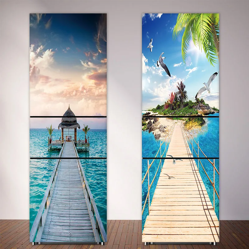 Seaside Beach Fridge Sticker F - đánh giá và giá Full Cover Adhesive