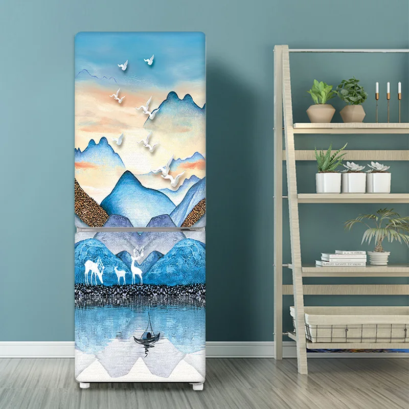 Seaside Beach Fridge Sticker F - đánh giá và giá Full Cover Adhesive