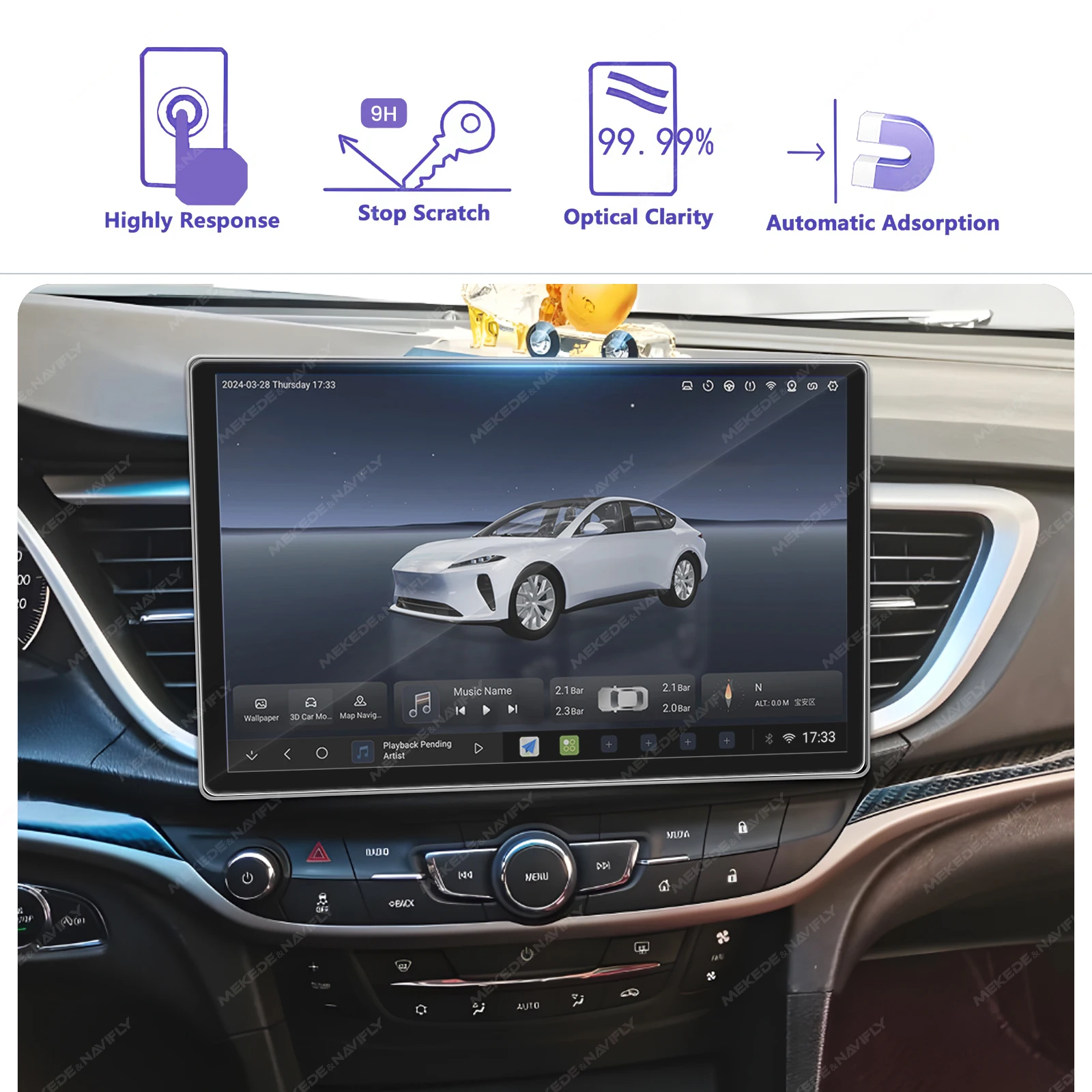 For 11.5 13 Inch Radio Tempere - đánh giá và giá Glass Protector Auto
