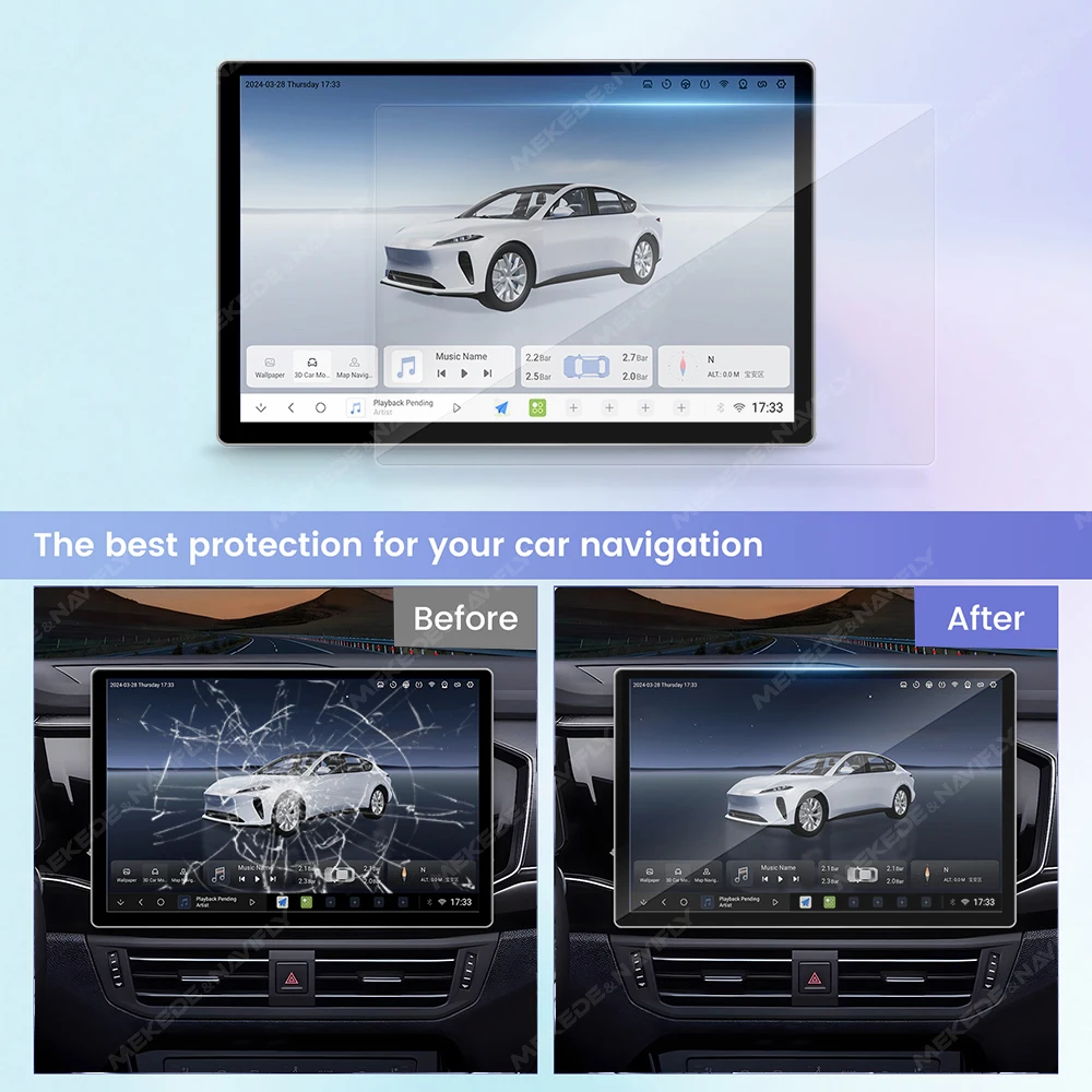 For 11.5 13 Inch Radio Tempere - đánh giá và giá Glass Protector Auto