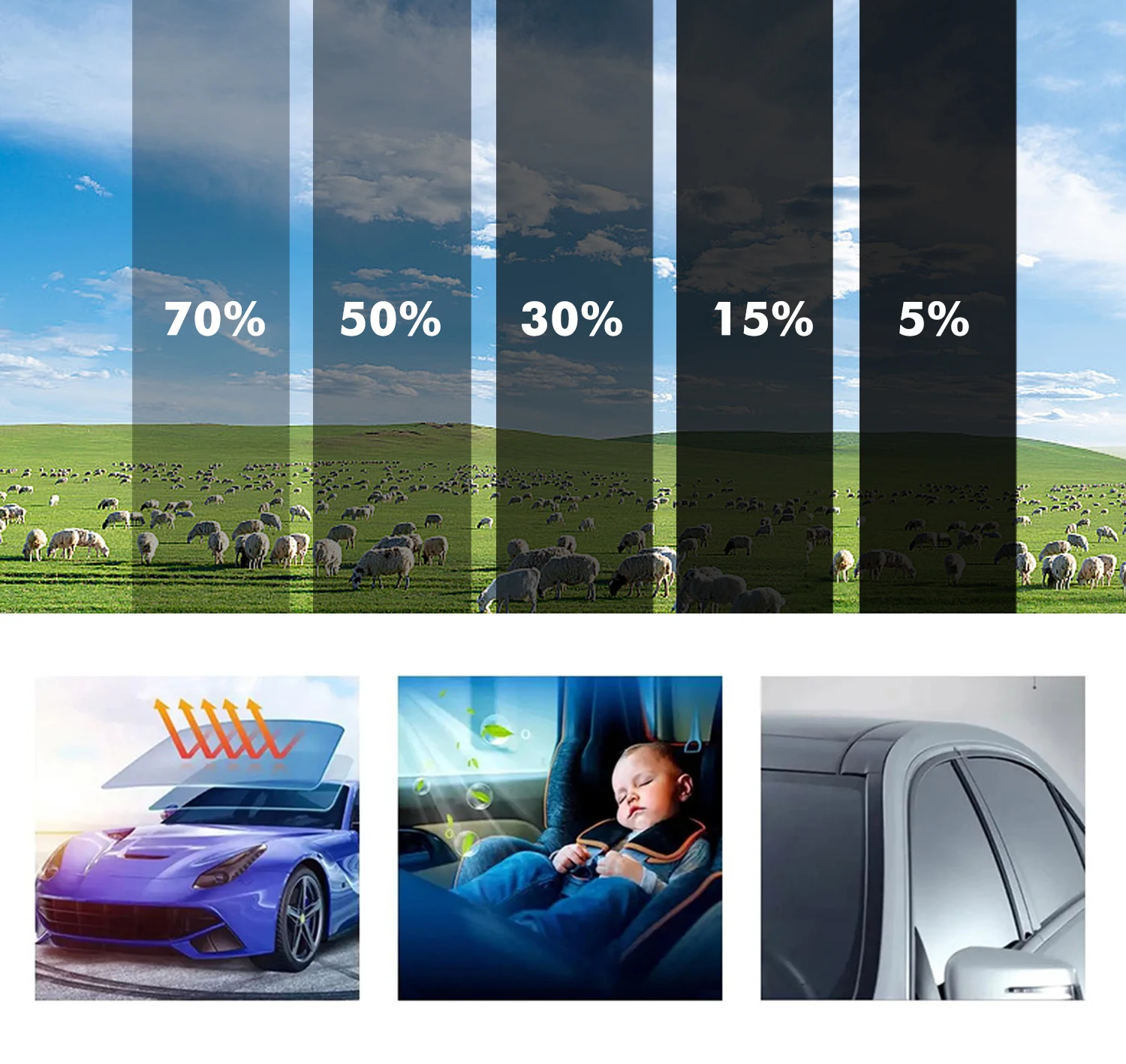 50cmx3m Car Window Privacy Tin - đánh giá và giá Glass Protector Auto