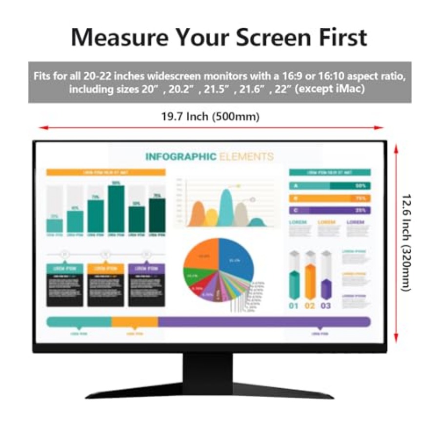2 Pack Computer Privacy Screen - đánh giá và giá Privacy Filter 2Pack