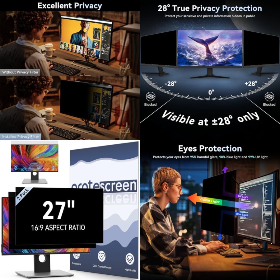 [2 Pack] Computer Privacy Scre - đánh giá và giá Privacy Filter 2Pack