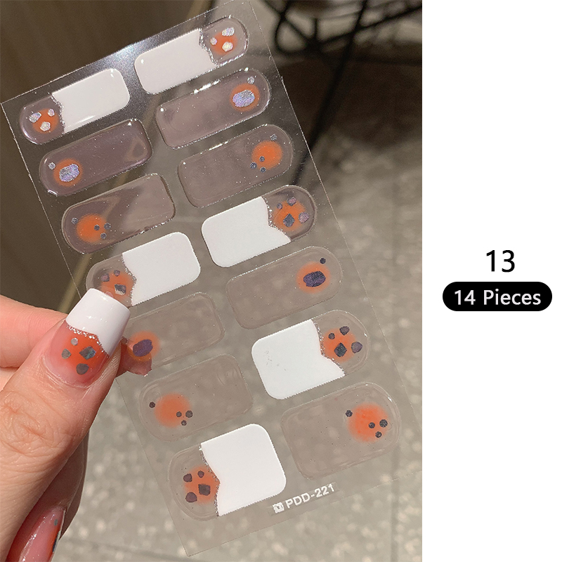 Baking-free Pink Nail Stickers - đánh giá và giá Full Cover Adhesive