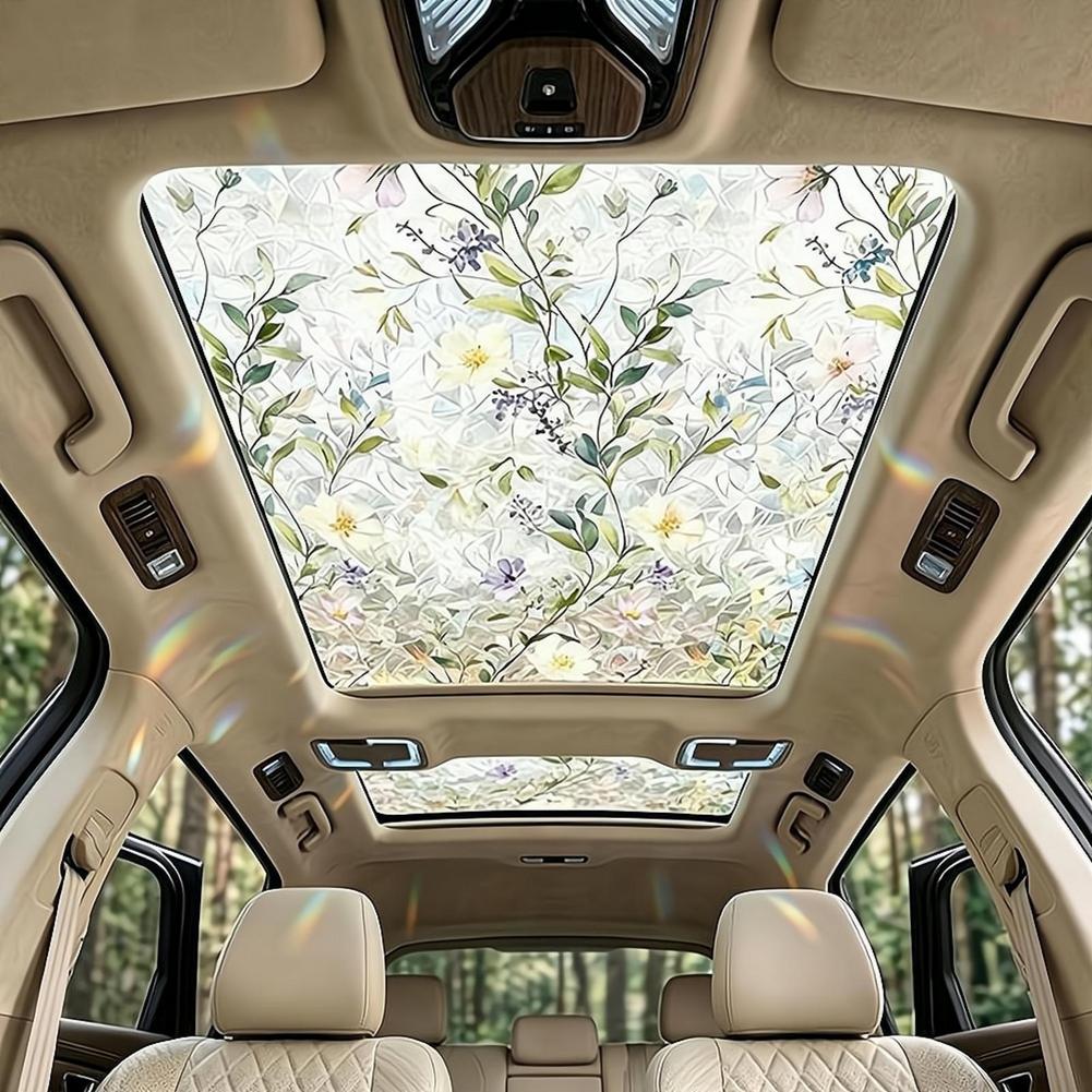 Floral Stained Glass Car Sunro - đánh giá và giá Privacy Screen Protector
