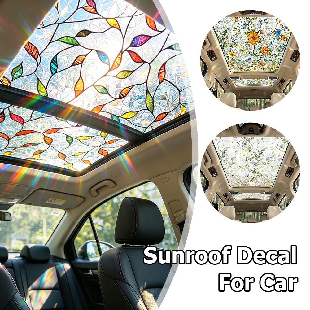 Floral Stained Glass Car Sunro - đánh giá và giá Privacy Screen Protector