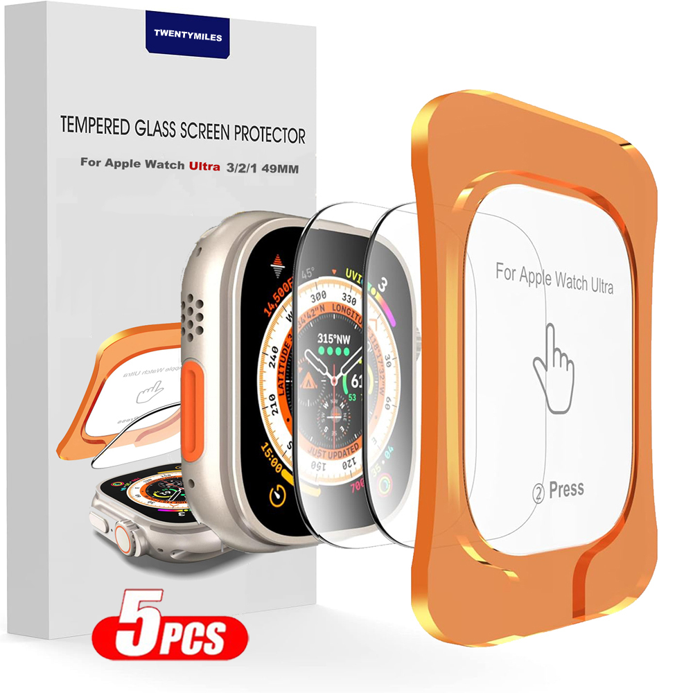 Tempered Glass For Apple Watch - đánh giá và giá Screen Alignment Tool