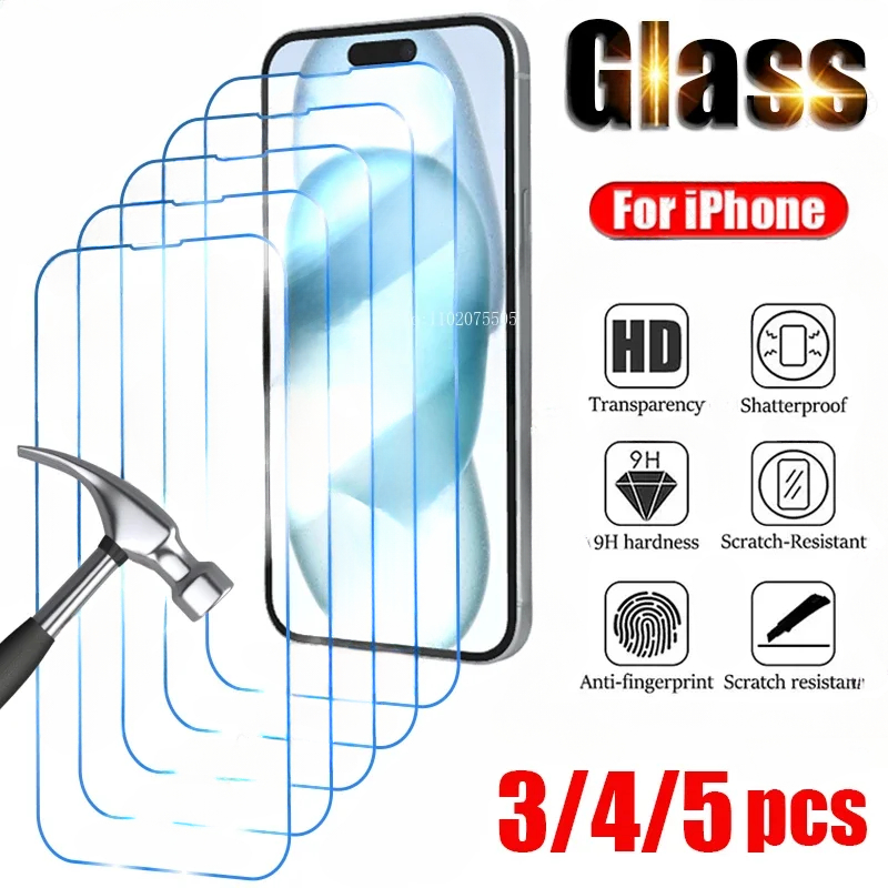 3-5PCS Tempered Glass for iPho - đánh giá và giá Tempered Glass Screen 9H