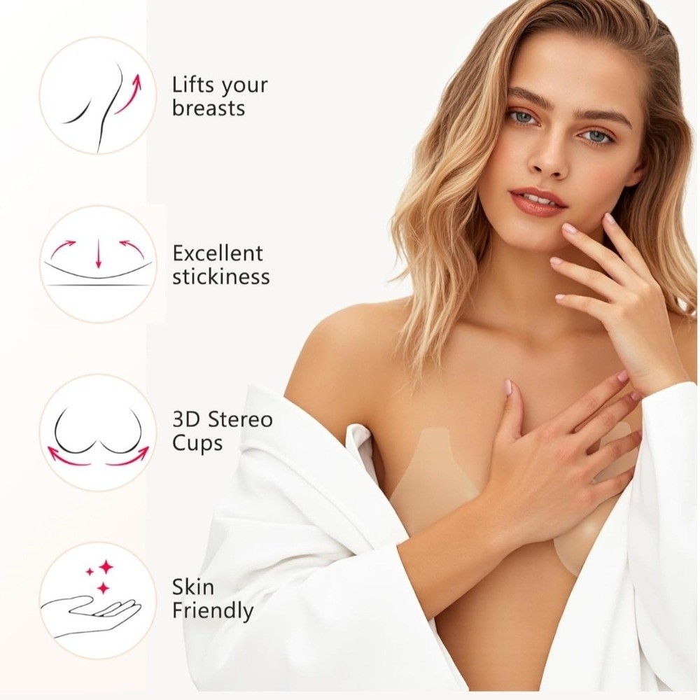 Seamless Silicone Nipple Cover - đánh giá và giá Full Cover Adhesive