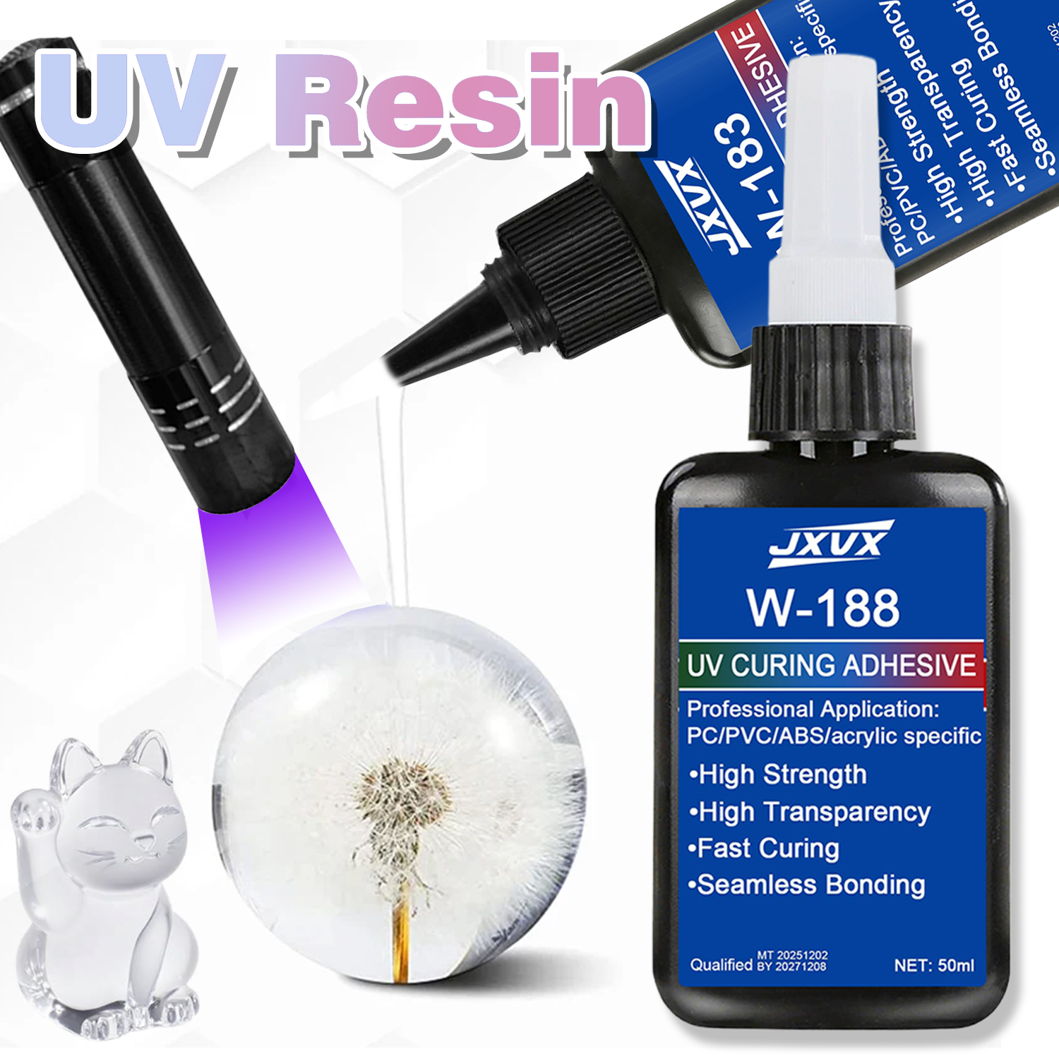 50ml UV Resin Kits With Lamp U - đánh giá và giá Liquid Uv Glue Kit