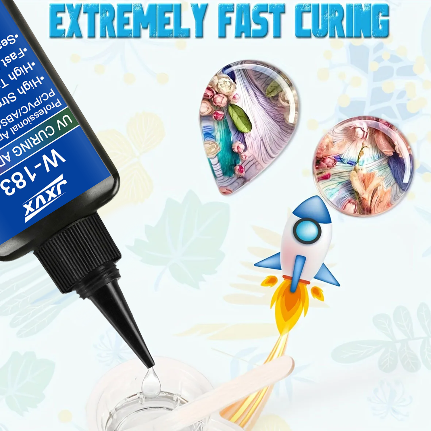 50ml UV Resin Kits With Lamp U - đánh giá và giá Liquid Uv Glue Kit